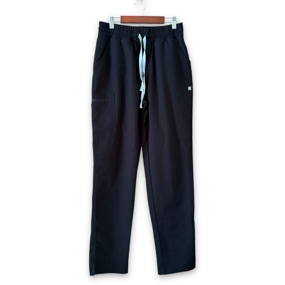 Figs Yola Skinny Scrubs Pants Black Size Small Neutral Uniform Medical